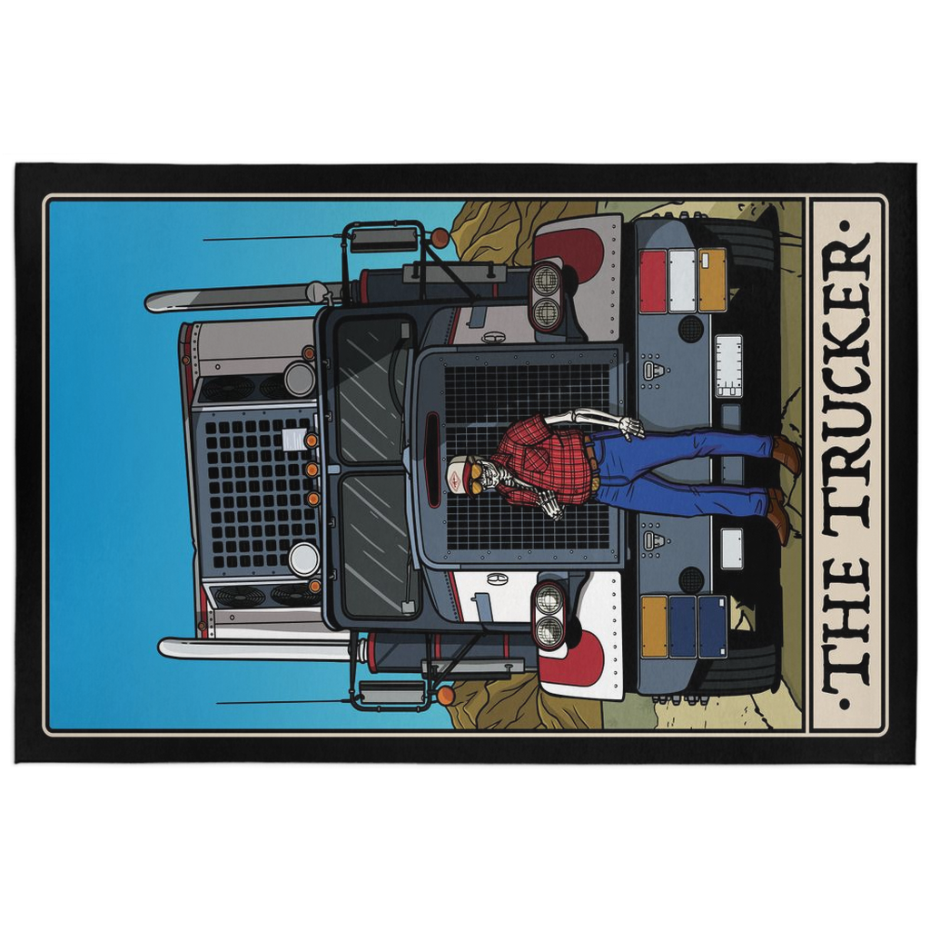Trucker Area Rug - Polyester Chenille / 3x2 ft