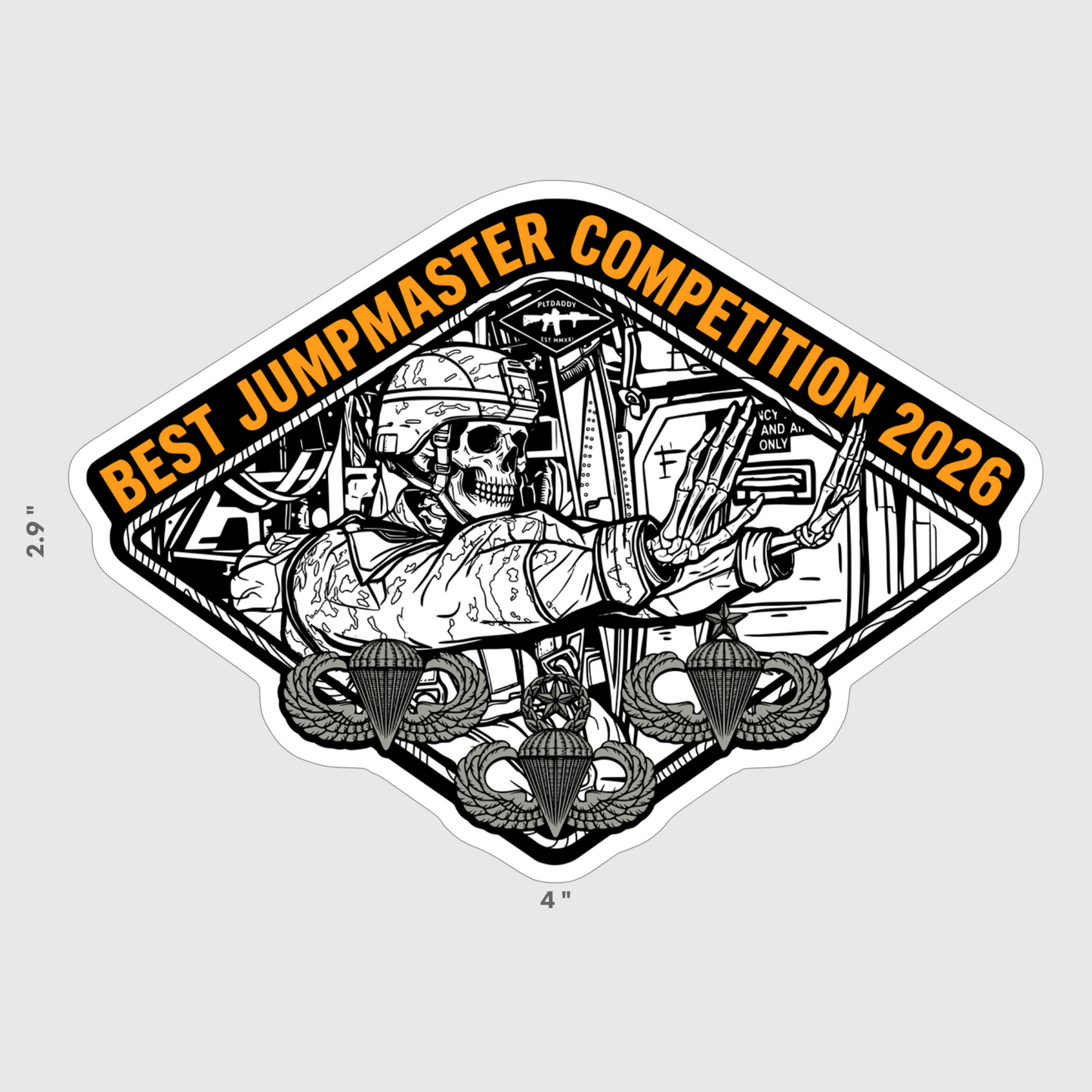 Best Jumpmaster Competition 2026 Sticker