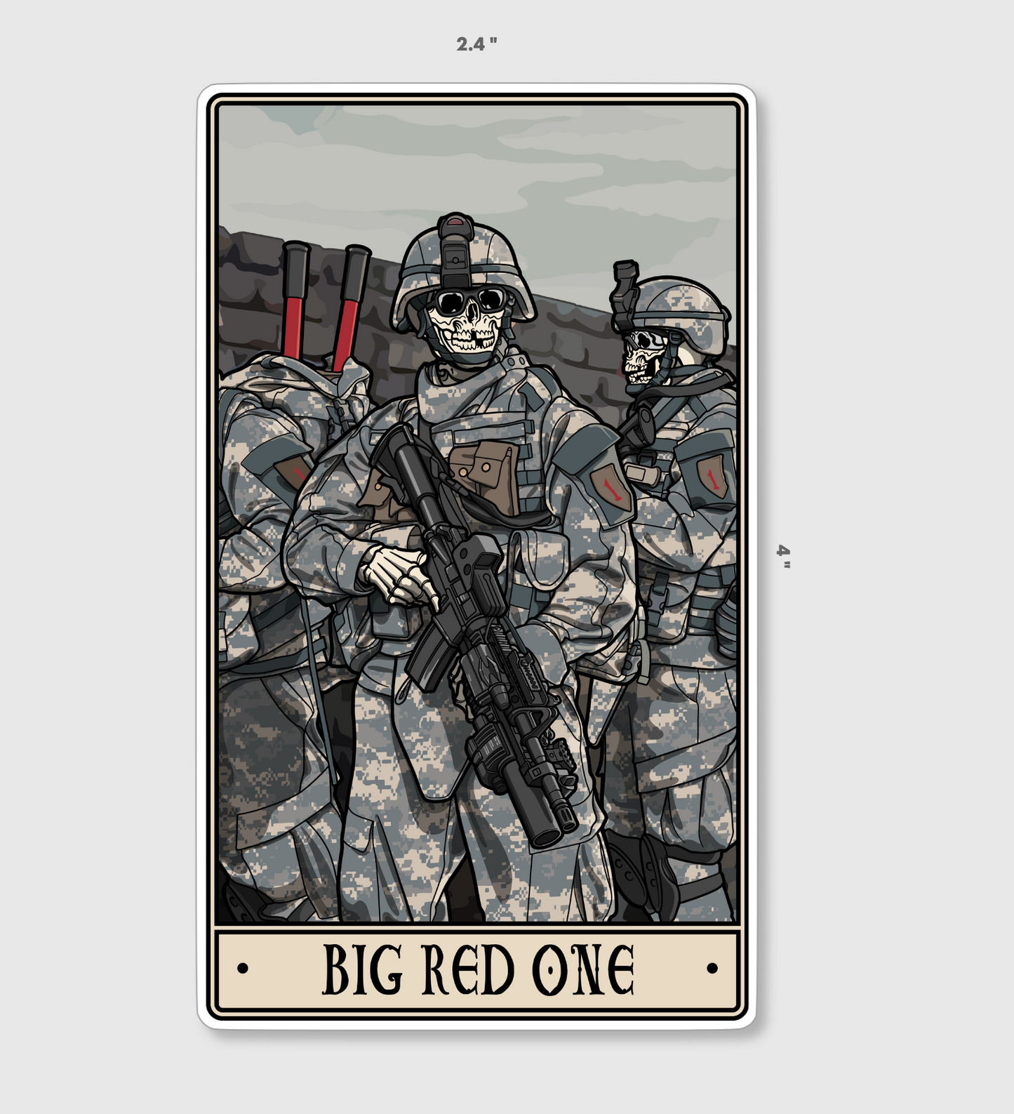 Big Red One Sticker