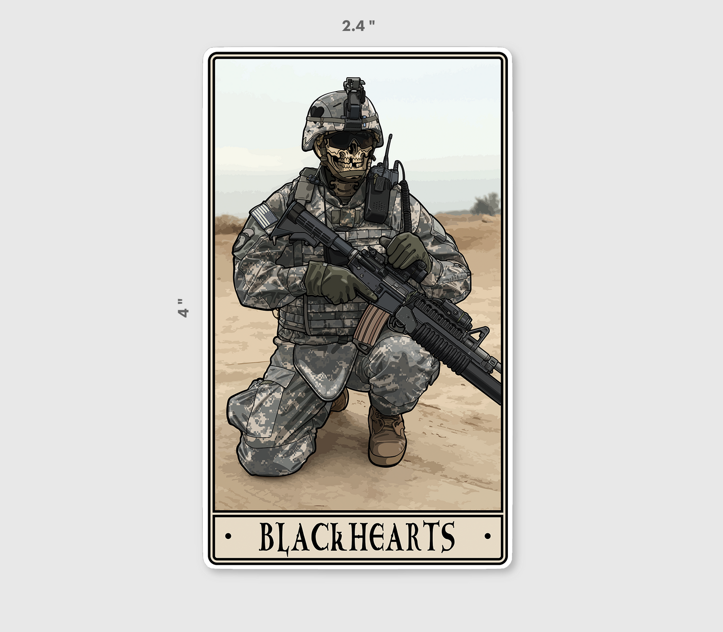 Black Hearts Sticker