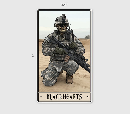 Black Hearts Sticker