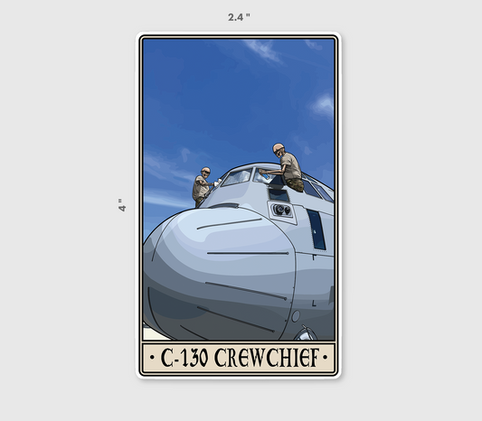 C-130 Crew Chief Sticker