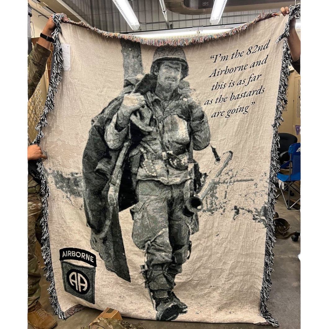I'm The 82nd Airborne Woven Blanket