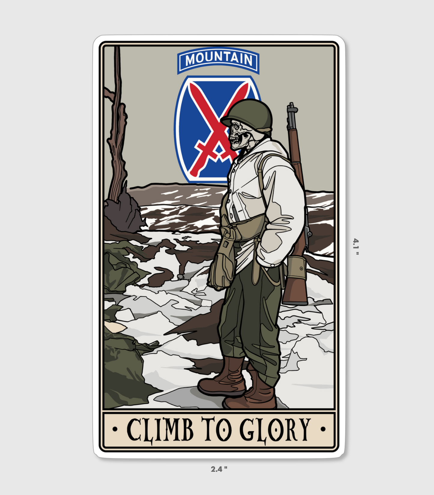 Climb To Glory Sticker