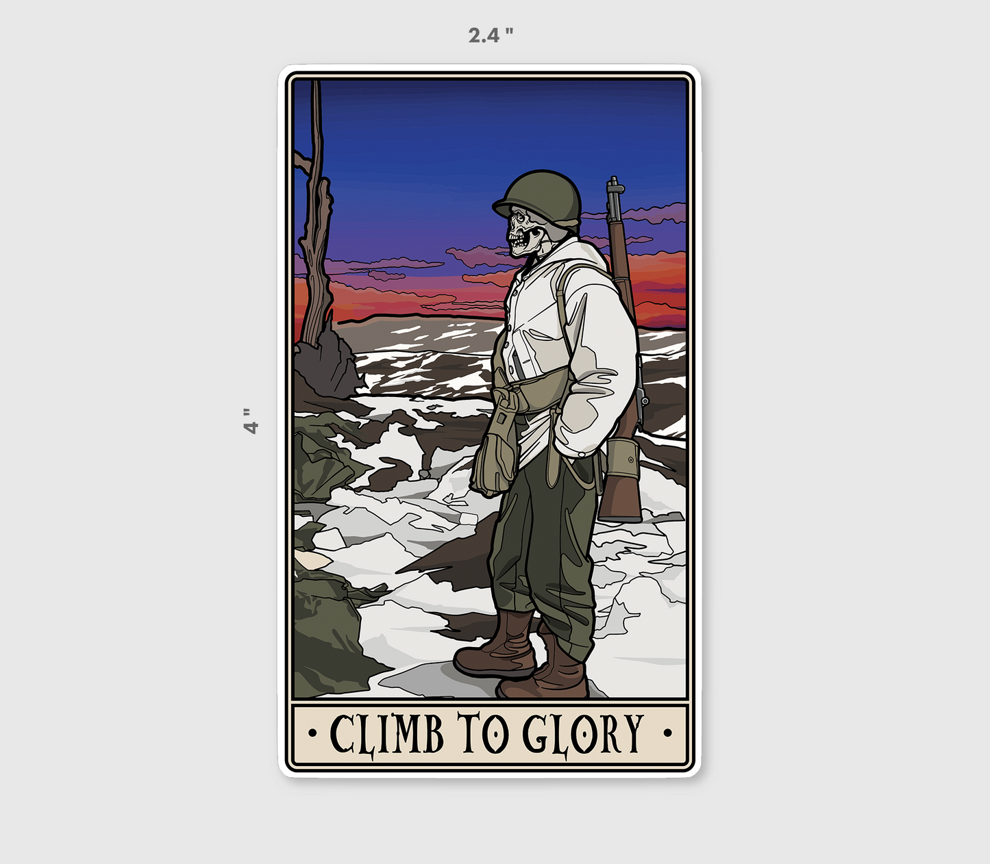 Climb To Glory Sticker