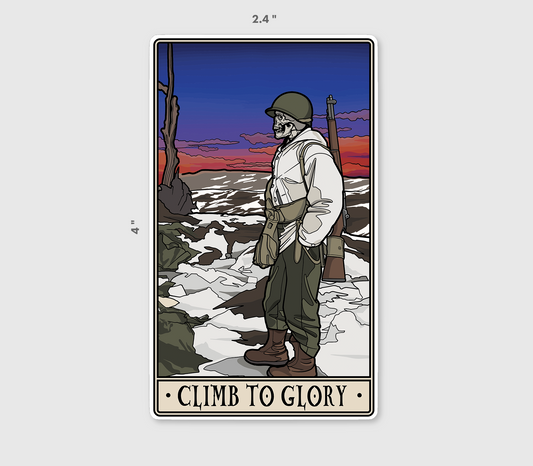 Climb To Glory Sticker