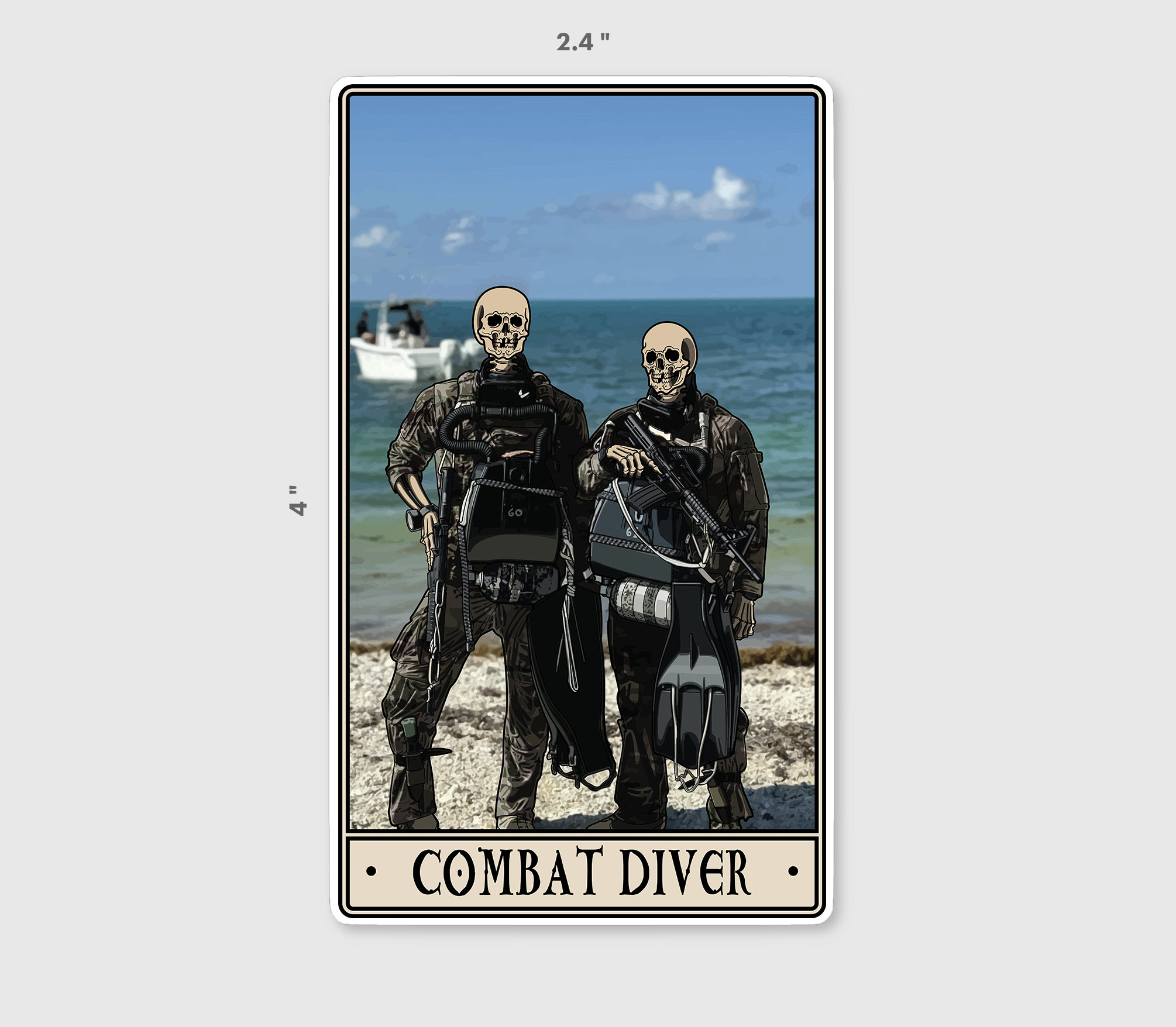 Combat Diver Sticker – pltdaddy