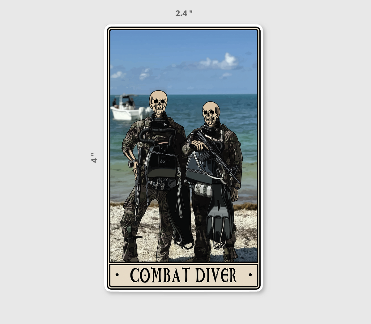 Combat Diver Sticker – pltdaddy