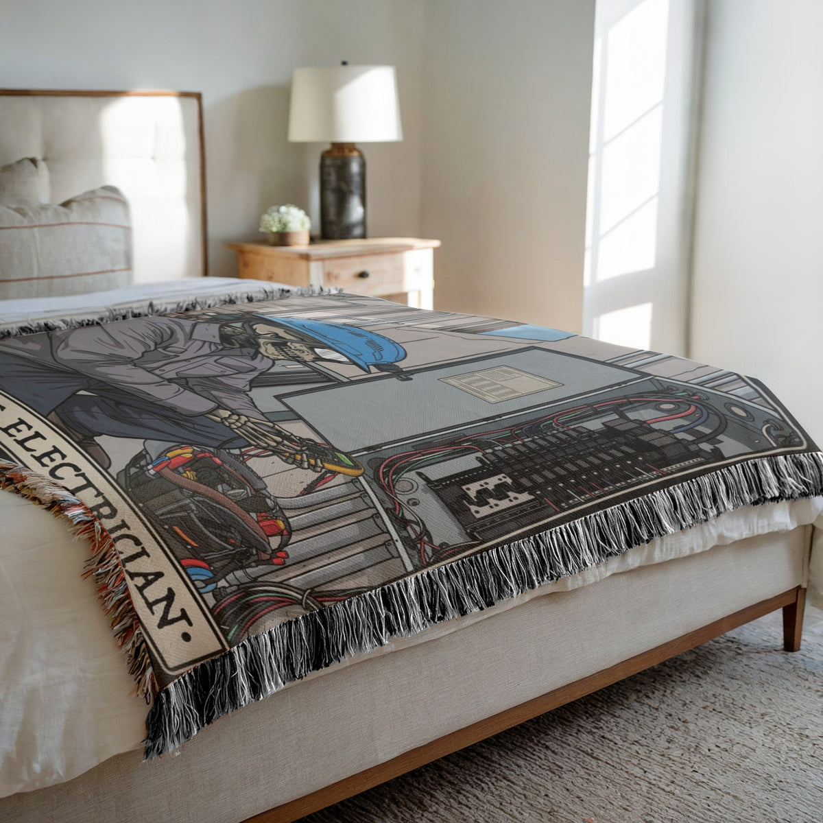 Electrician Woven Blanket