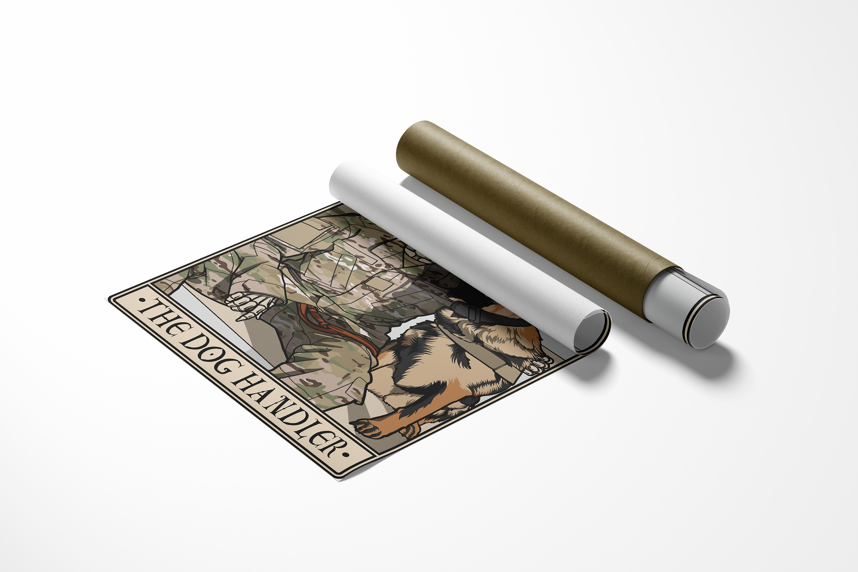 Dog Handler Canvas
