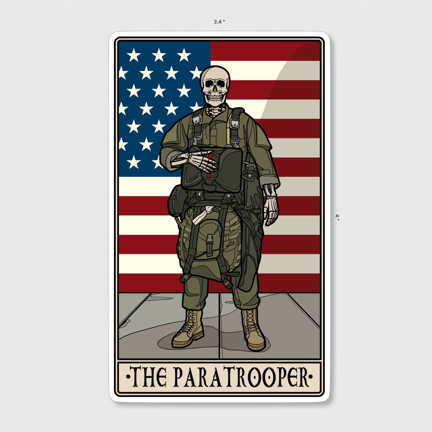 The Paratrooper Sticker