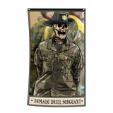 Female Drill Sergeant Flag