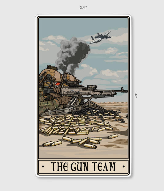 Gun Team Sticker