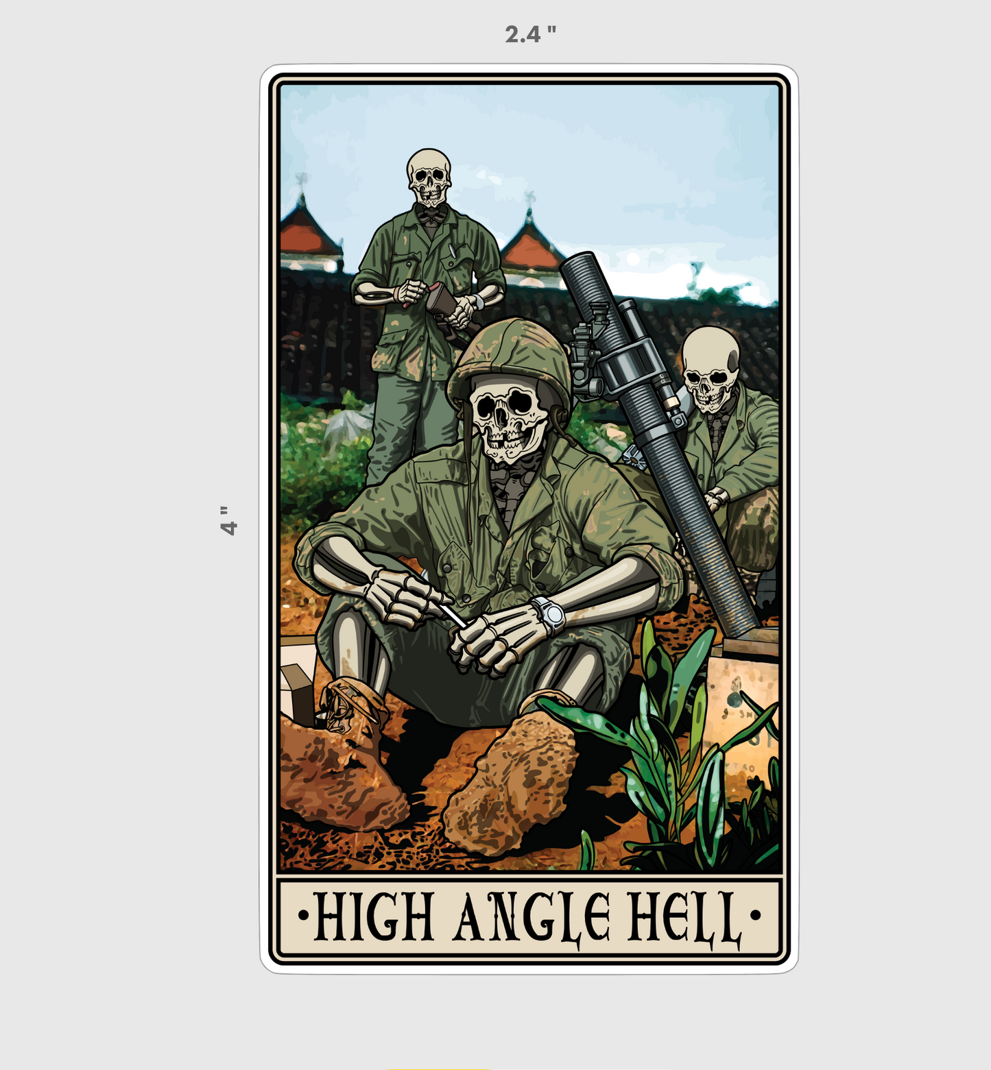 High Angle Hell Sticker