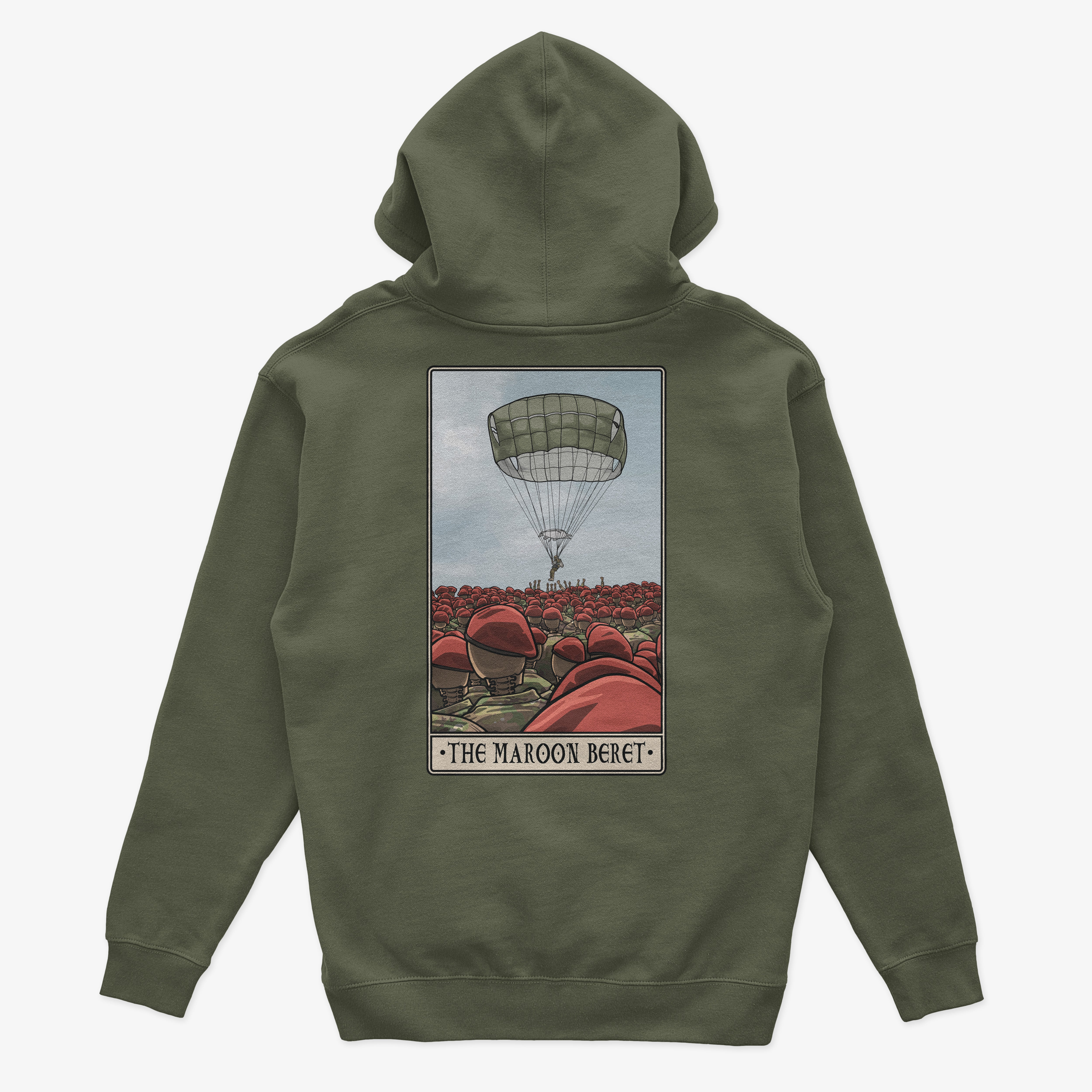 Maroon Beret Hoodie