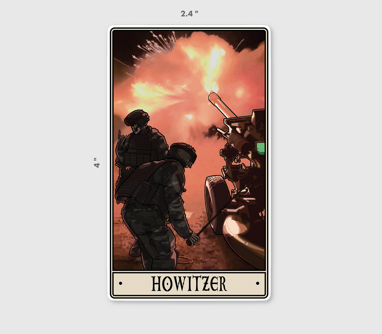 Howitzer Sticker