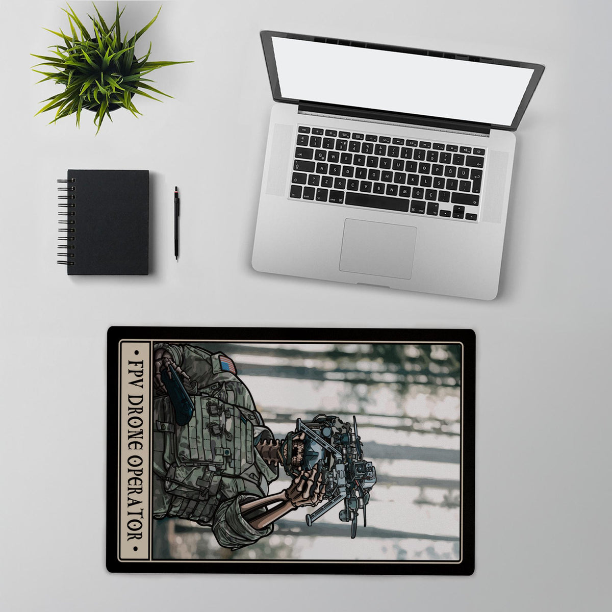 First Person View (FPV) Drone Operator Desk Mat