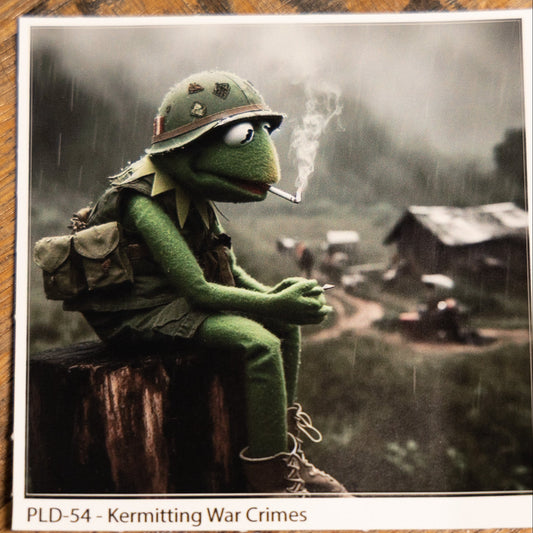 Kermitting War Crimes Sticker