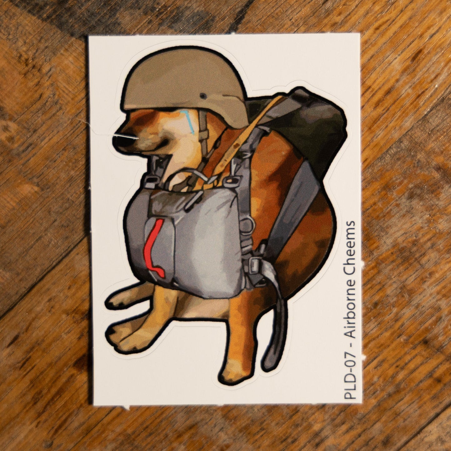 Airborne Cheems Sticker