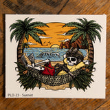 Sunset Sticker