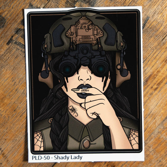 Shady Lady Sticker