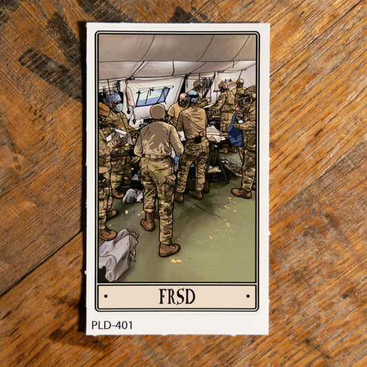 Forward Resuscitative and Surgical Detachment Sticker