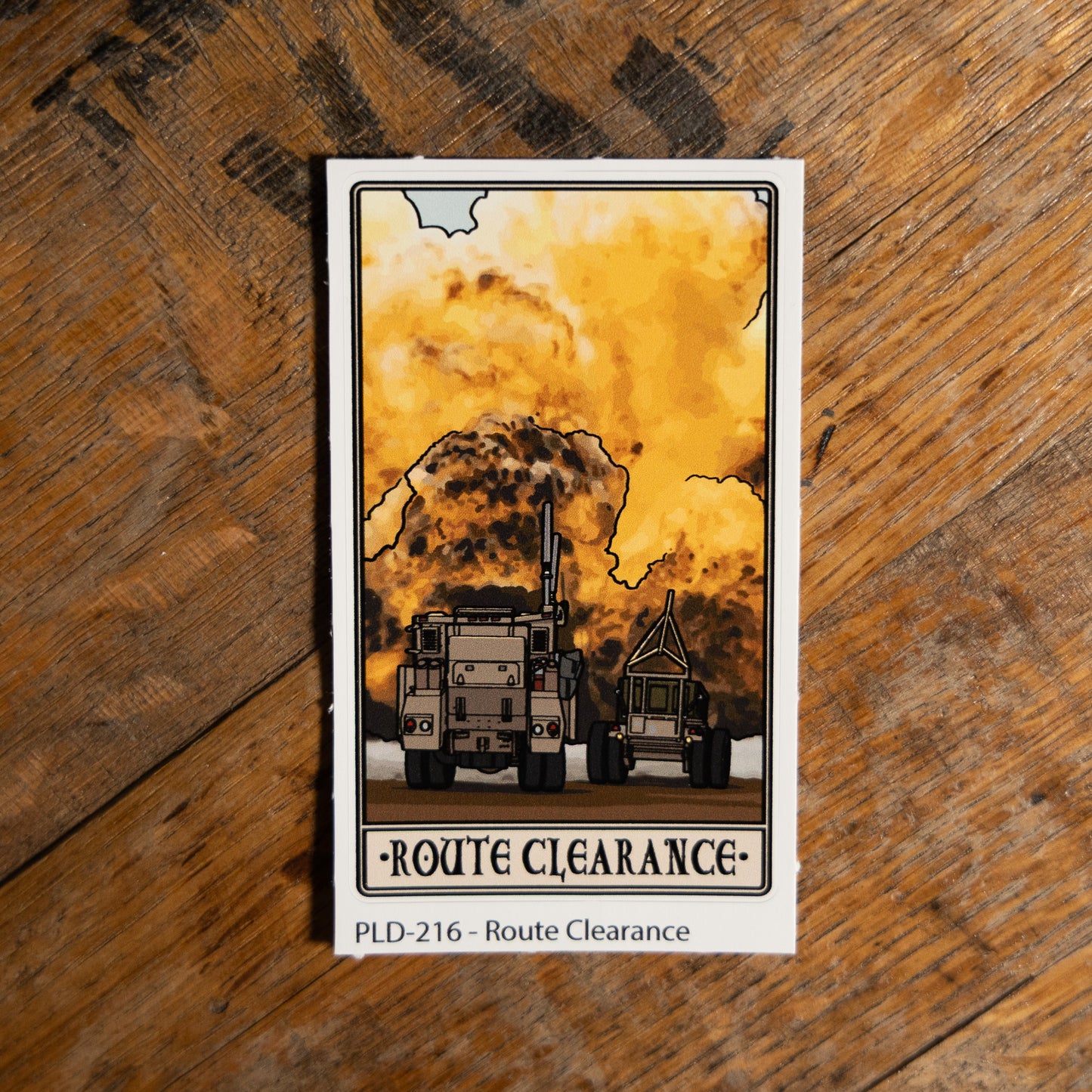 Route Clearance Sticker