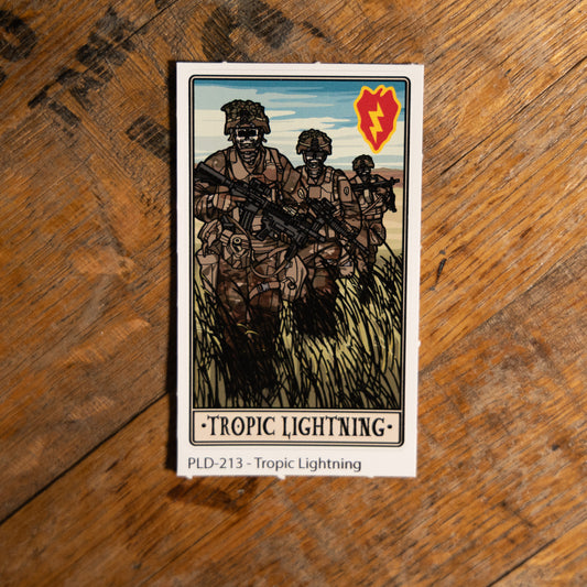 Tropic Lightning Sticker