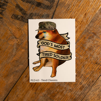 Tired Cheems Sticker