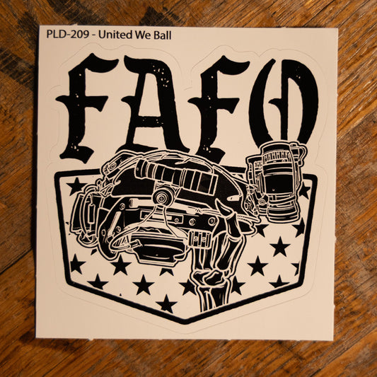 United We Ball Sticker