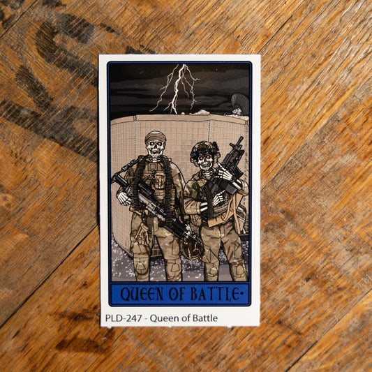 Queen Of Battle Sticker
