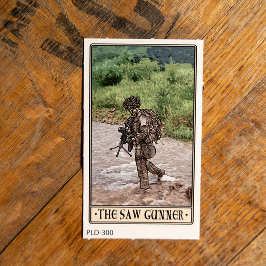 SAW Gunner Sticker