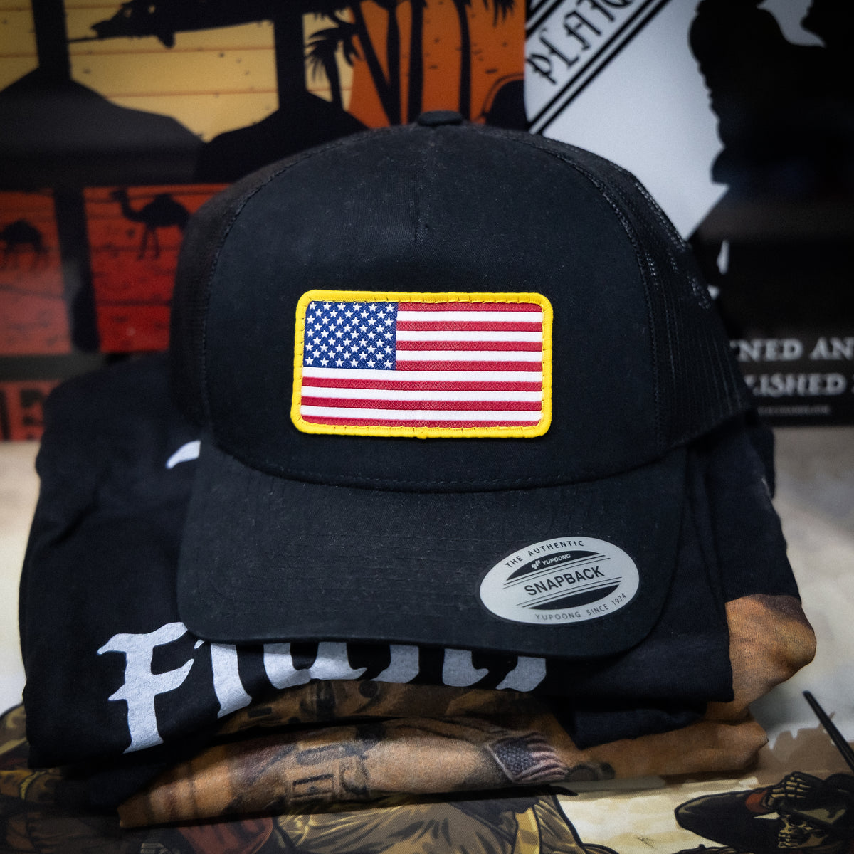American Flag Snapback