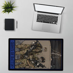 Queen of Battle Desk Mat