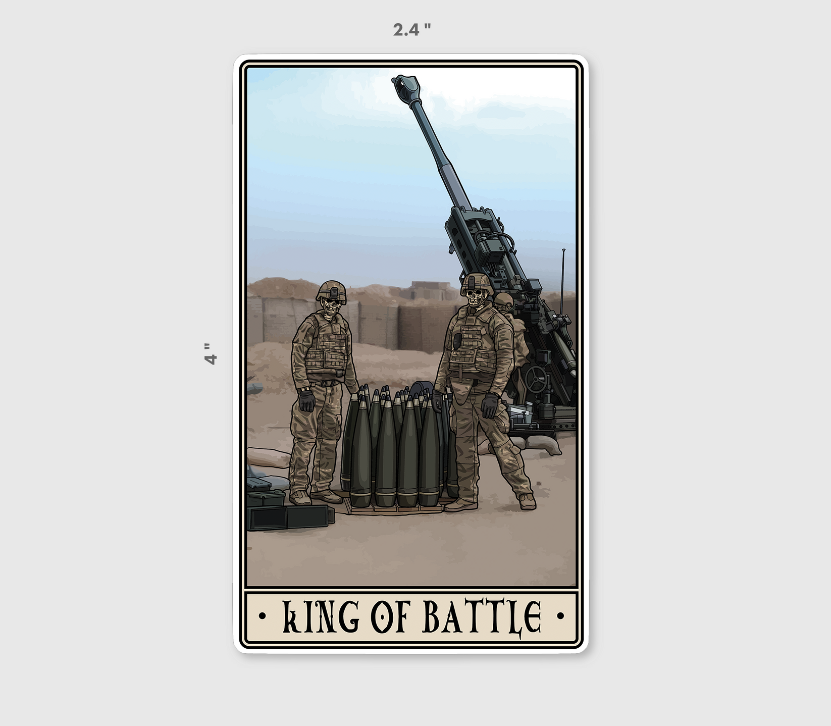 King of Battle Redux Sticker – pltdaddy