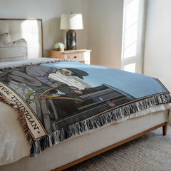 HVAC Technician Woven Blanket