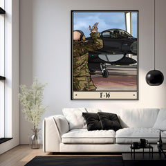 F-16 Fighter Poster - 30x40 inch / Standard Posters