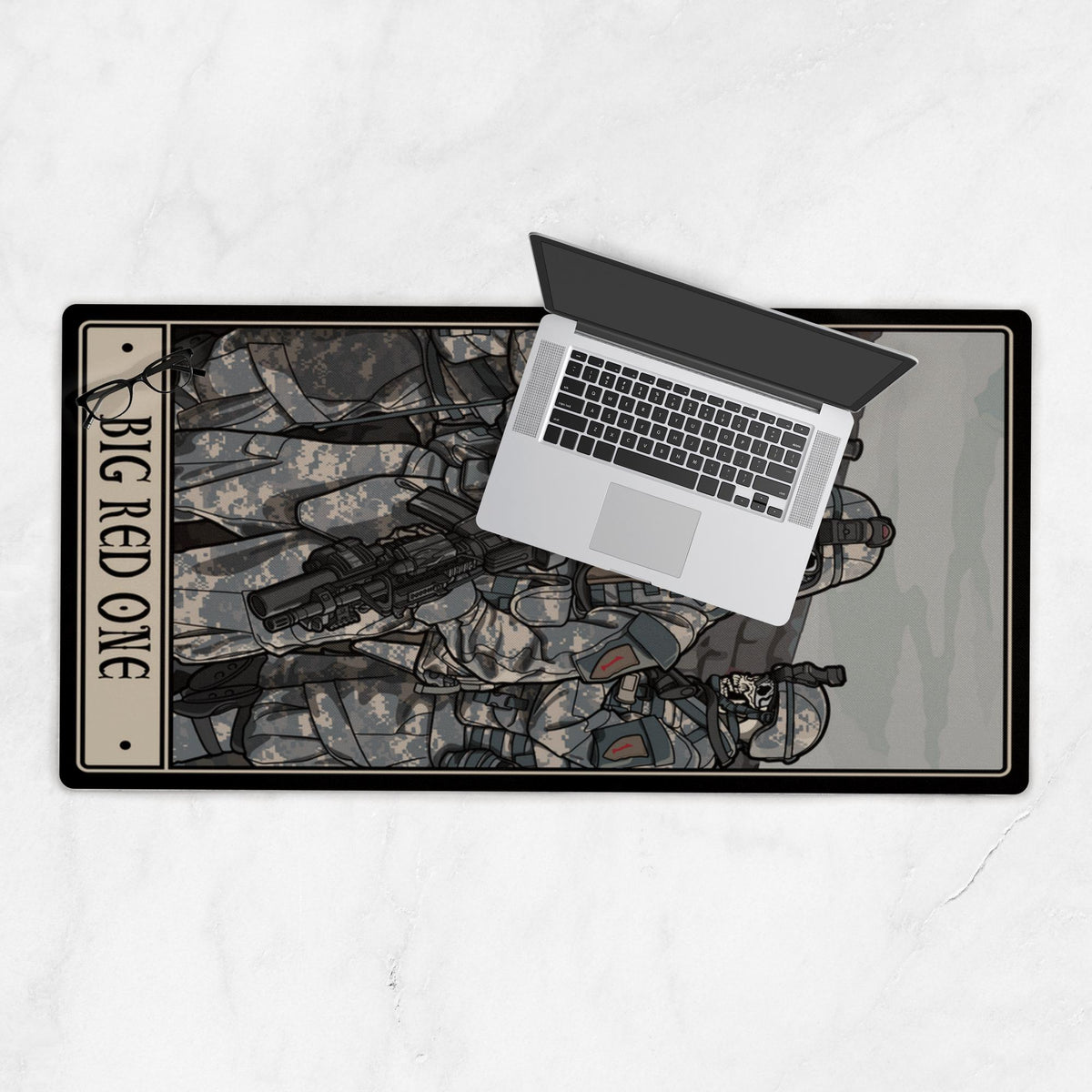 Big Red One Desk Mat - 18x36 inch