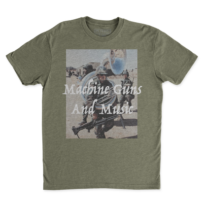 Machine Guns and Music Tee