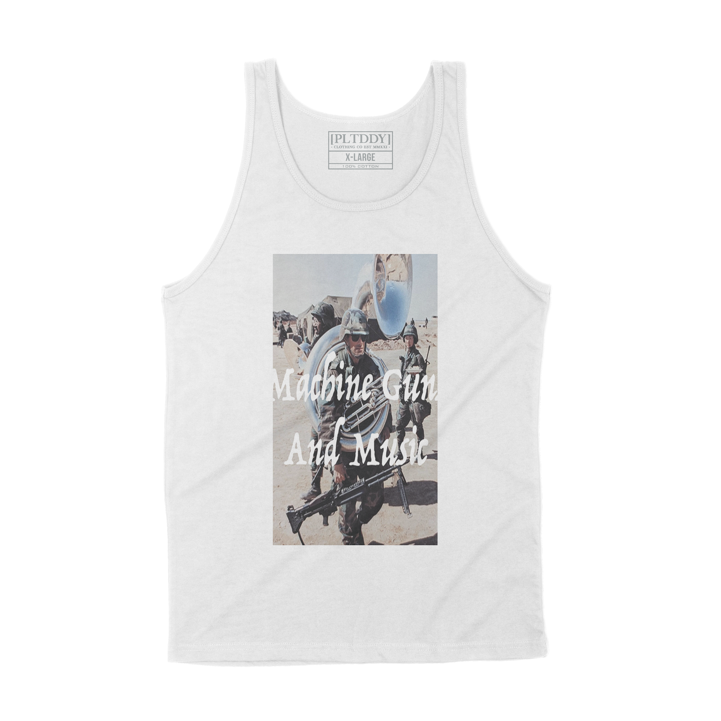 Machine Guns and Music Tank Top