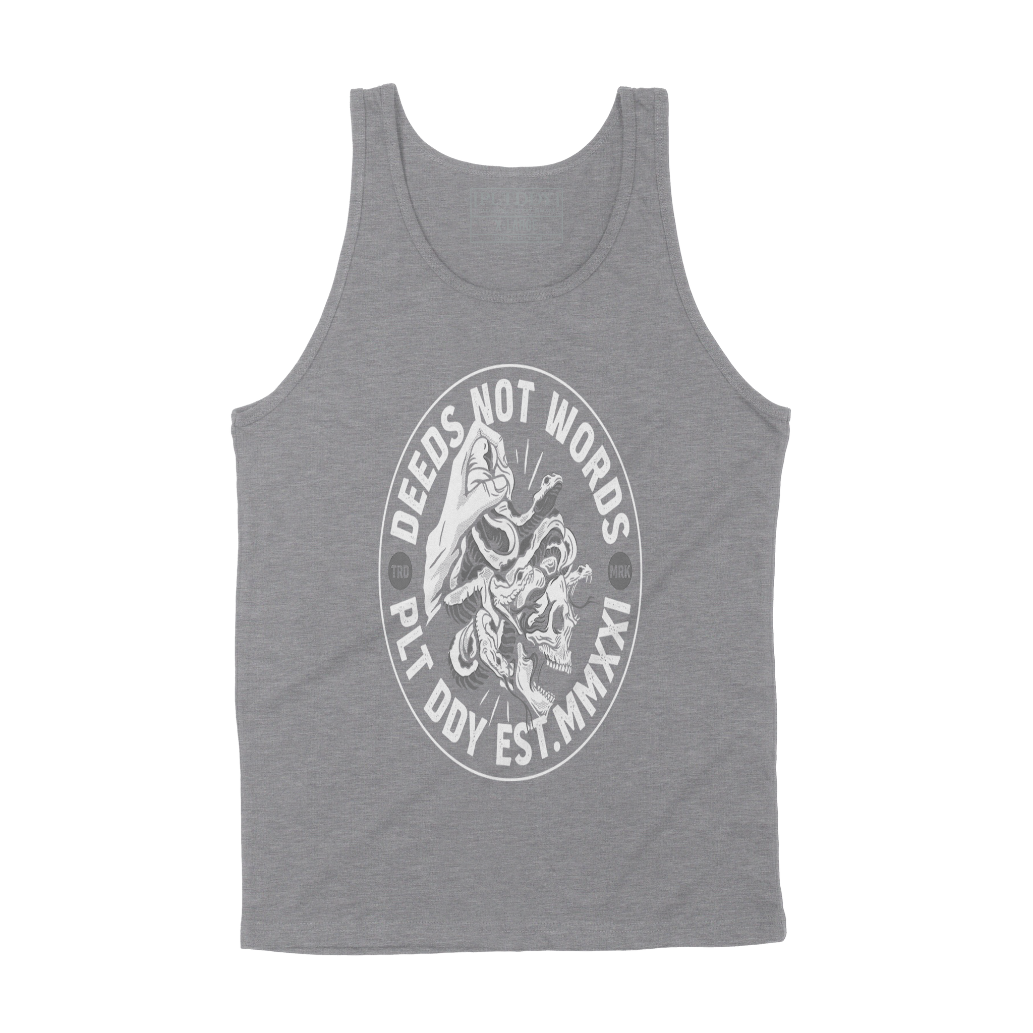 Deeds not words Tank Top
