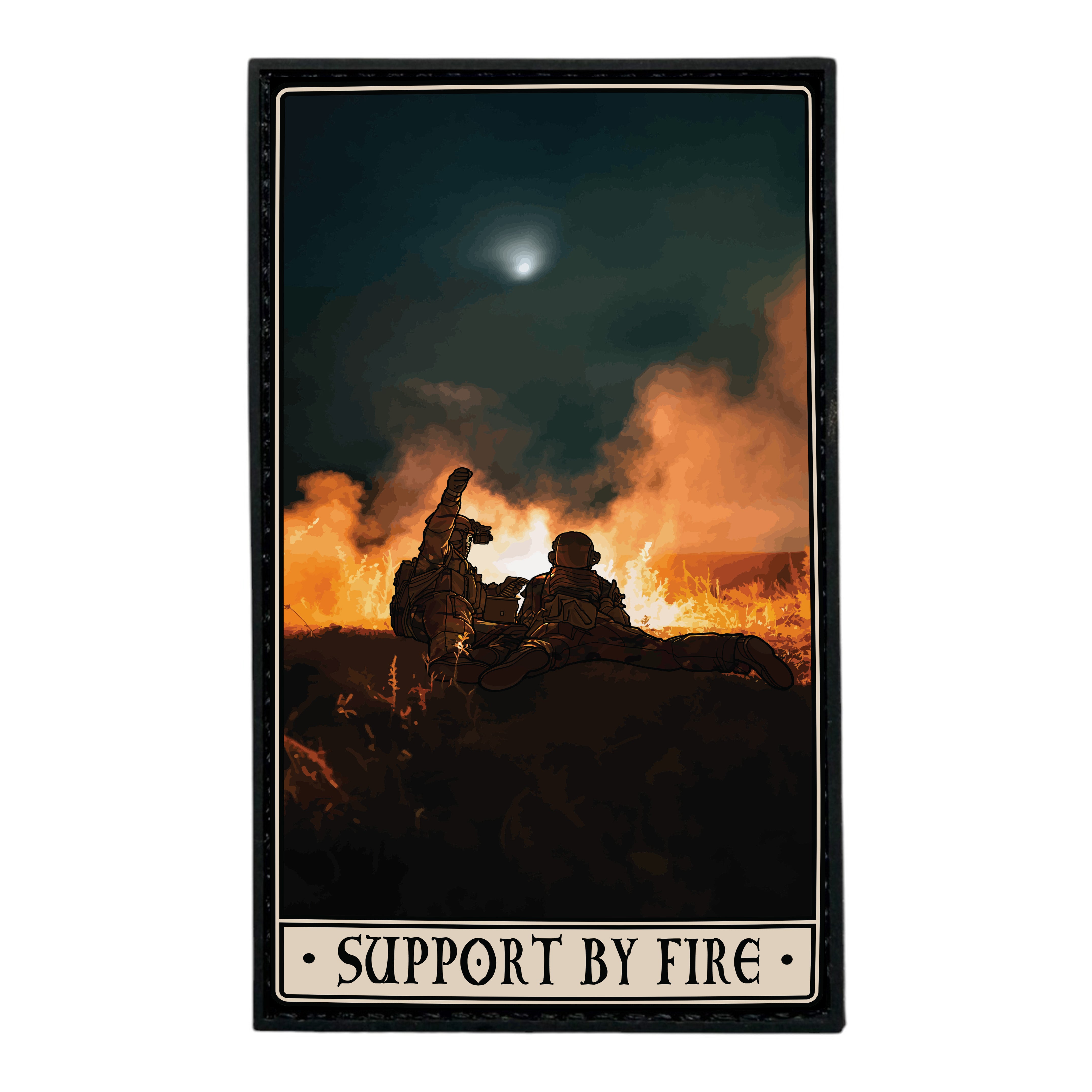 Support By Fire PVC Patch