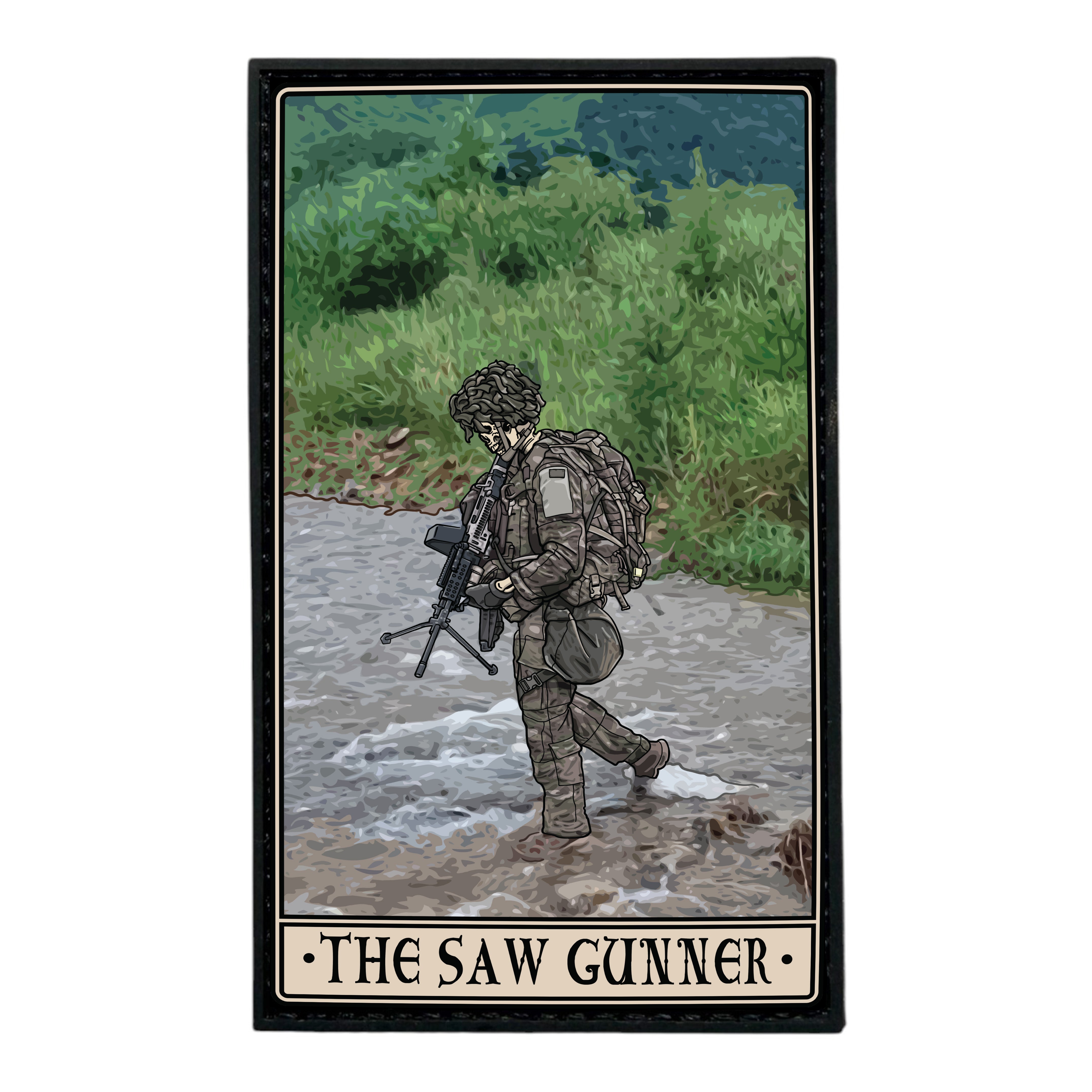 SAW Gunner PVC Patch