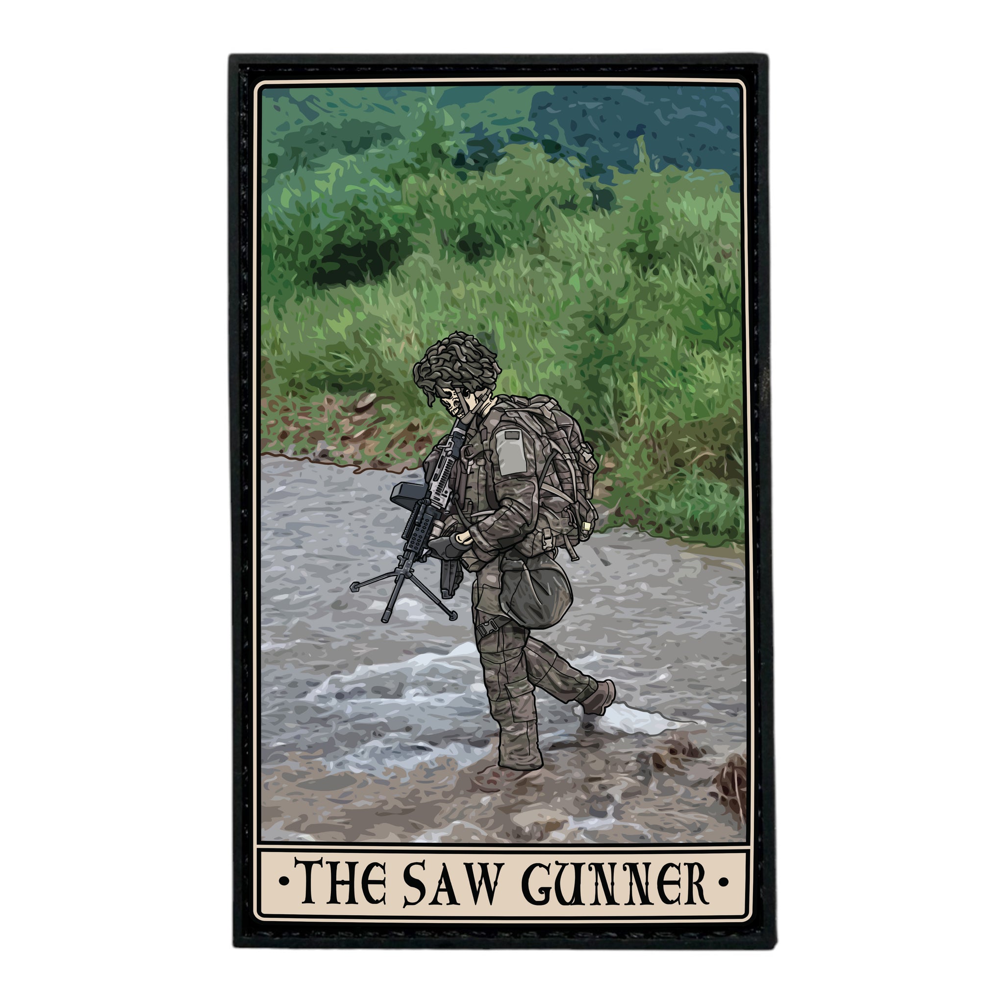 SAW Gunner PVC Patch