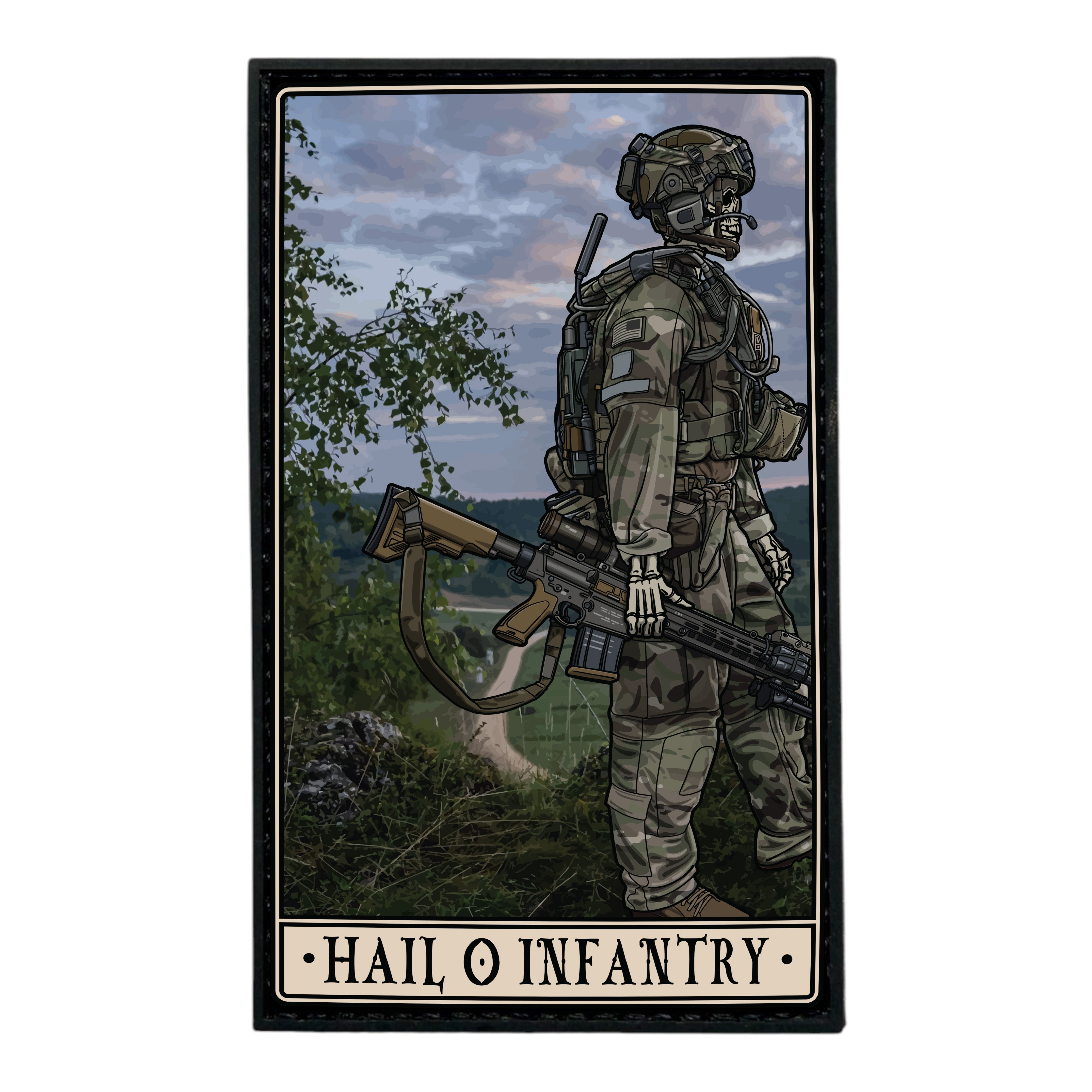 Hail O Infantry PVC Patch