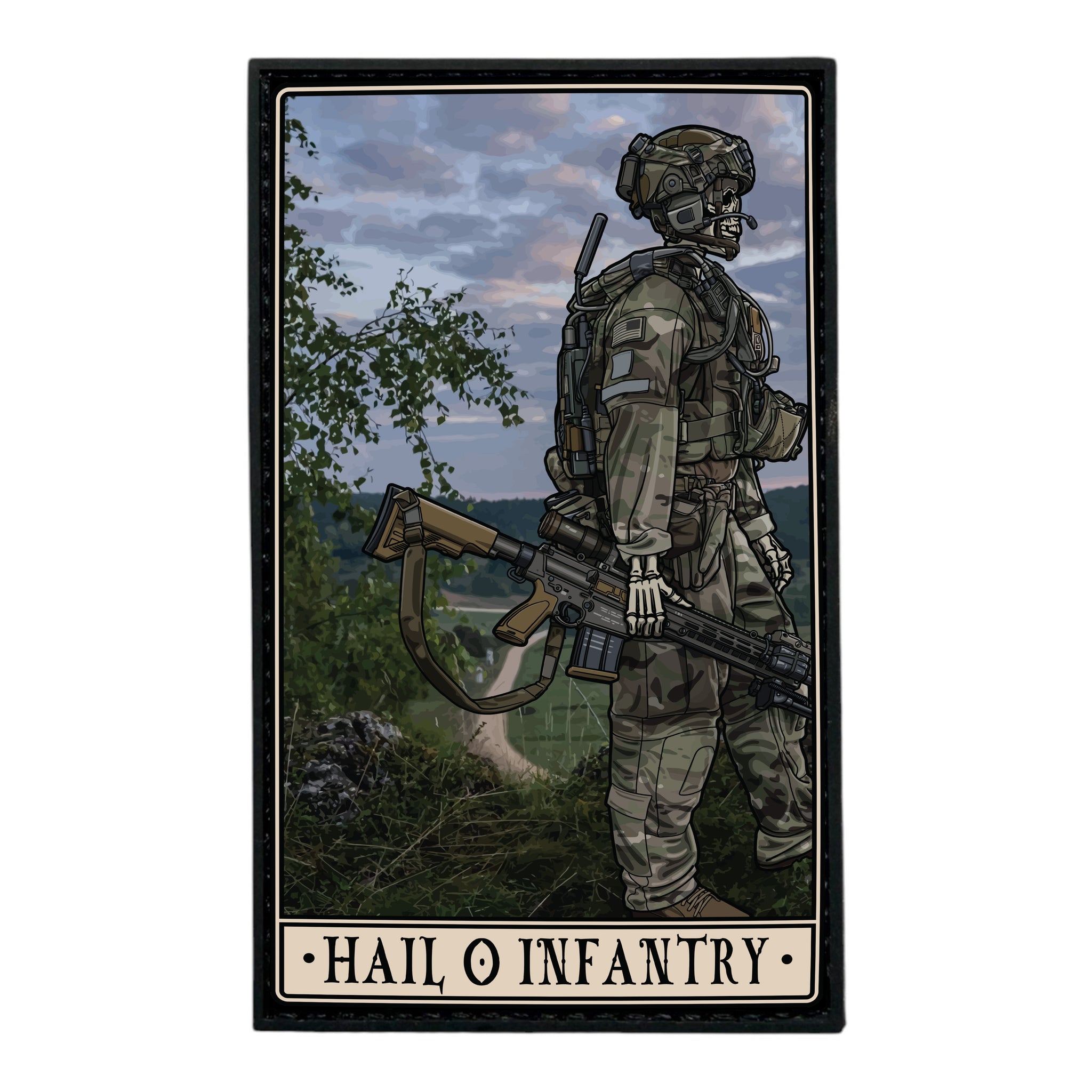 Hail O Infantry PVC Patch