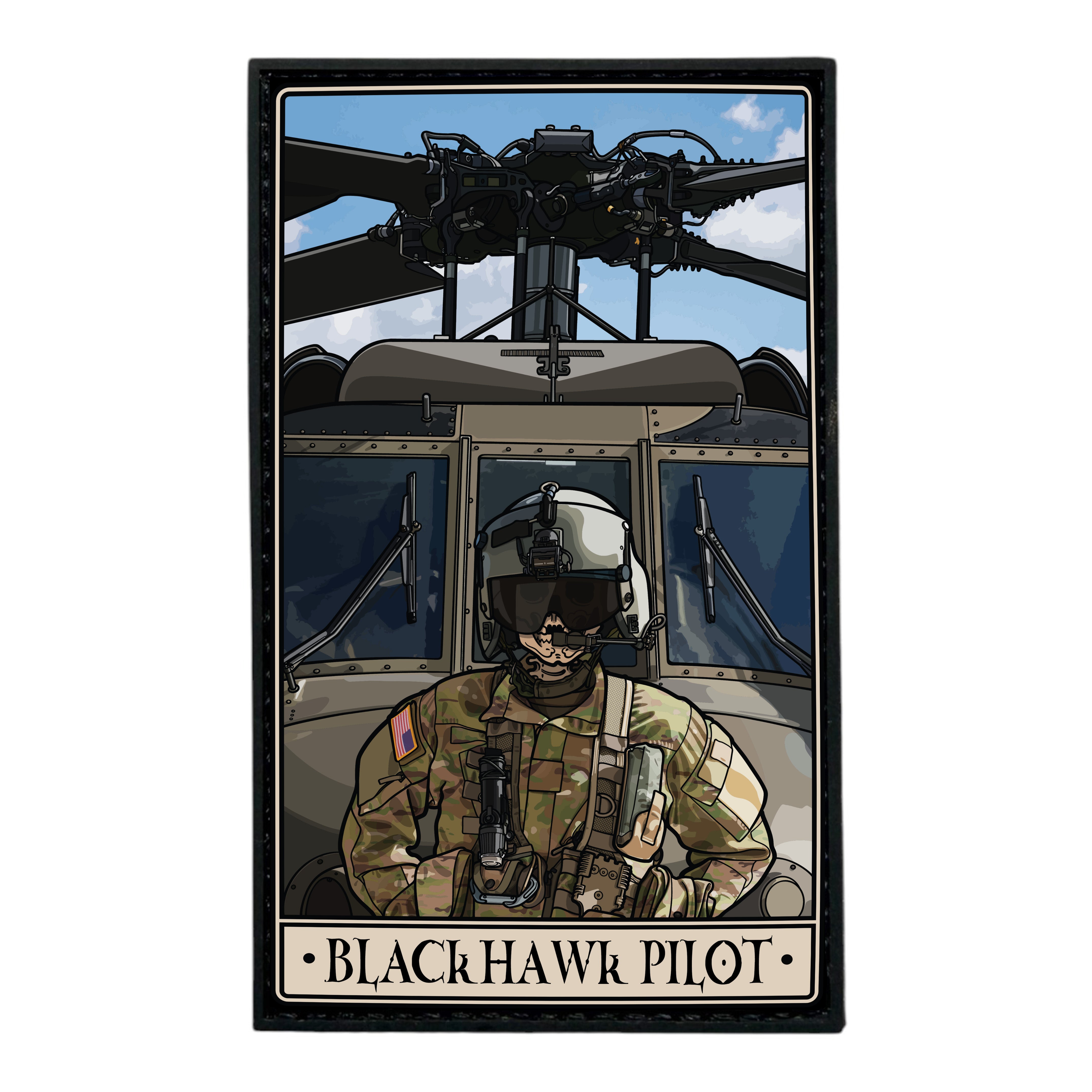 Blackhawk Pilot PVC Patch