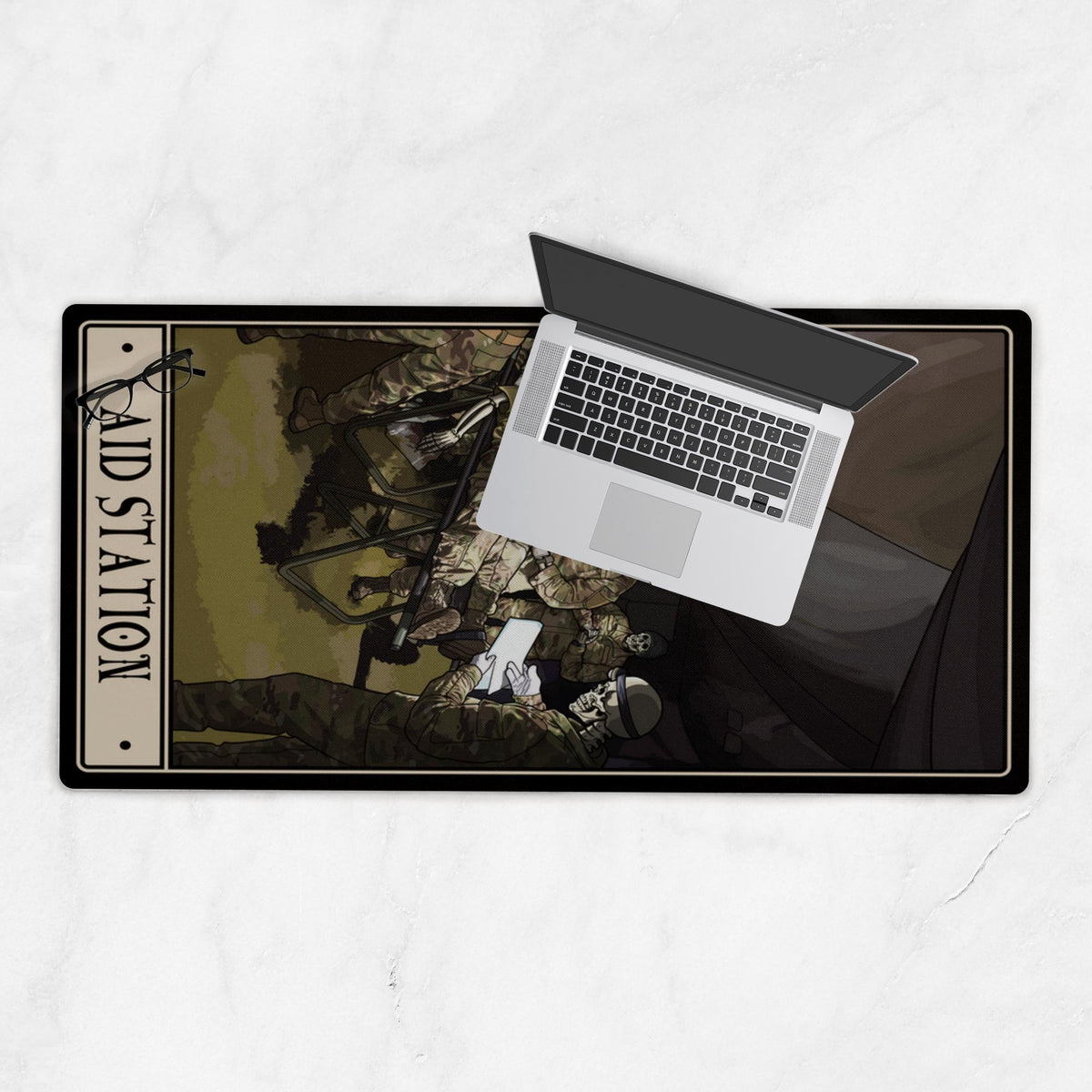 Aid Station Desk Mat - 18x36 inch