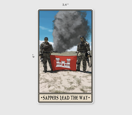 Sappers Lead The Way Sticker