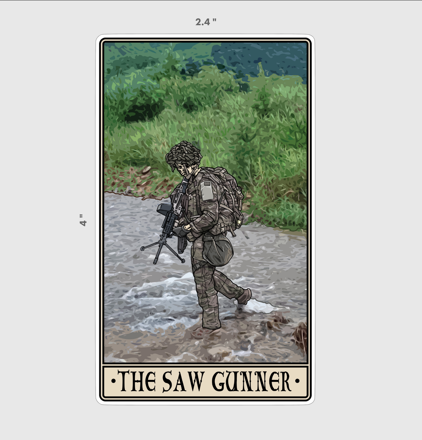 SAW Gunner Sticker